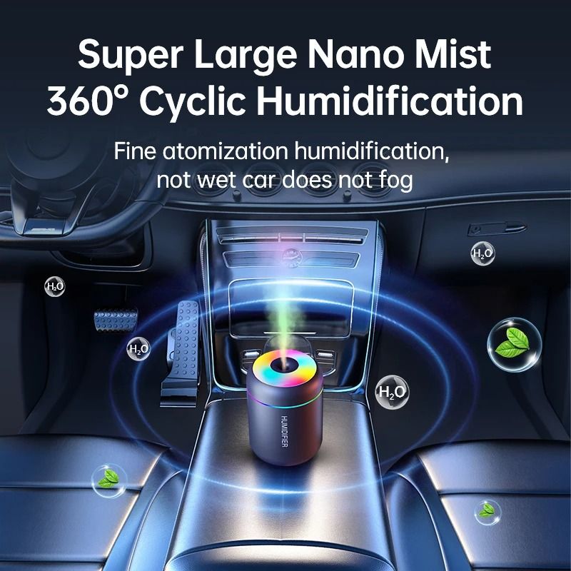 Mini USB Air Humidifier Aroma Diffuser Essential Oil Mist Maker 5