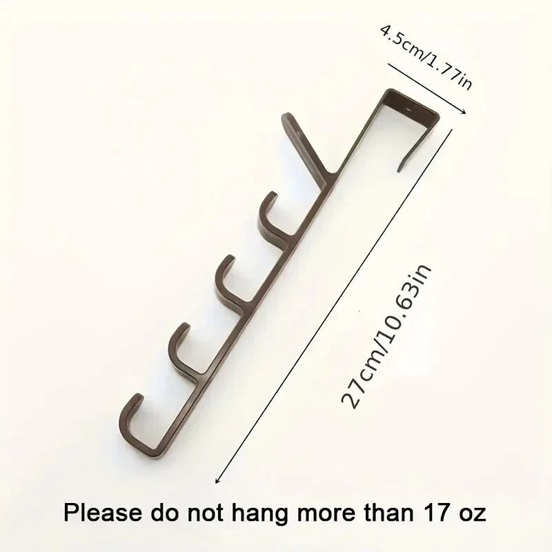 Over The Door Hanging Rack Clothes Hook Organizer Bag Holder 5