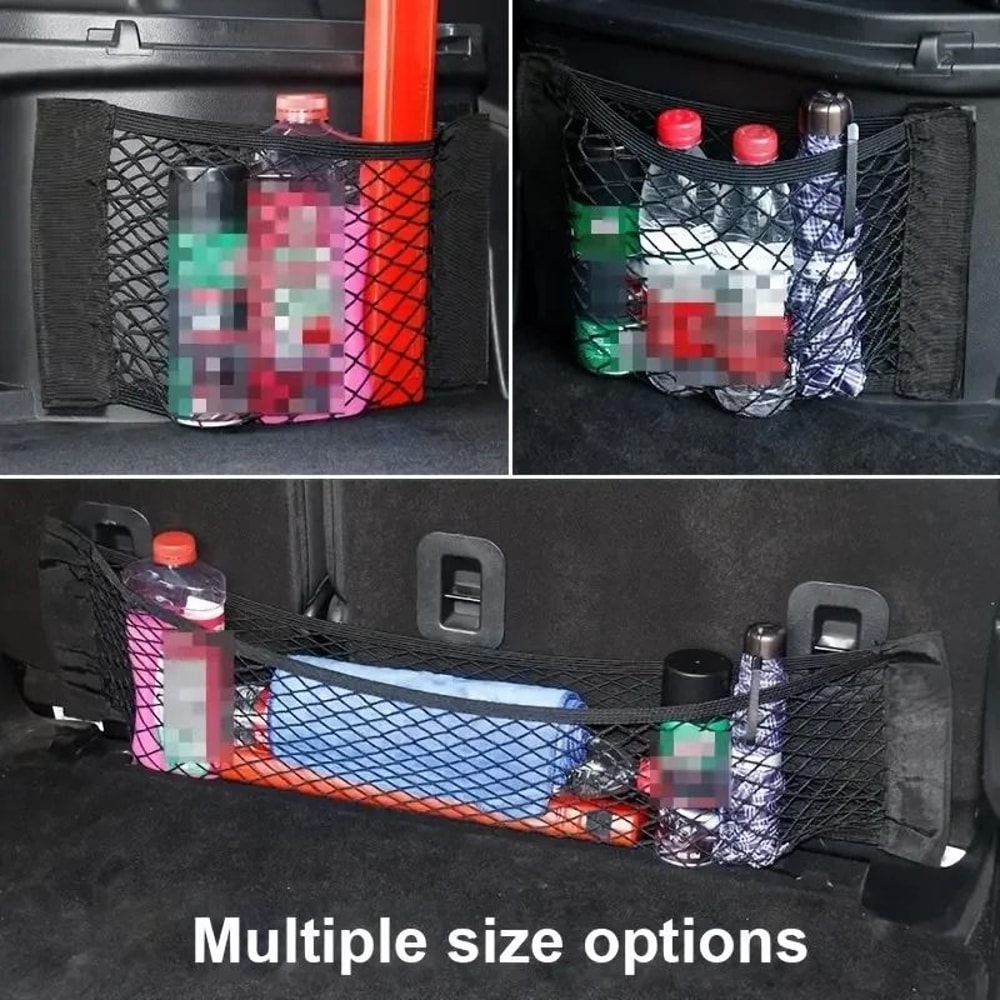 Universal Car Trunk Storage Net Double Mesh Organizer Bag 8