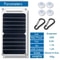 Portable Solar Panel Charger 35W USB Outdoor Power Bank Charger 2