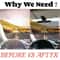 Car Anti Glare Sun Visor Mirror With UV Protection And Night Driving Shield 4
