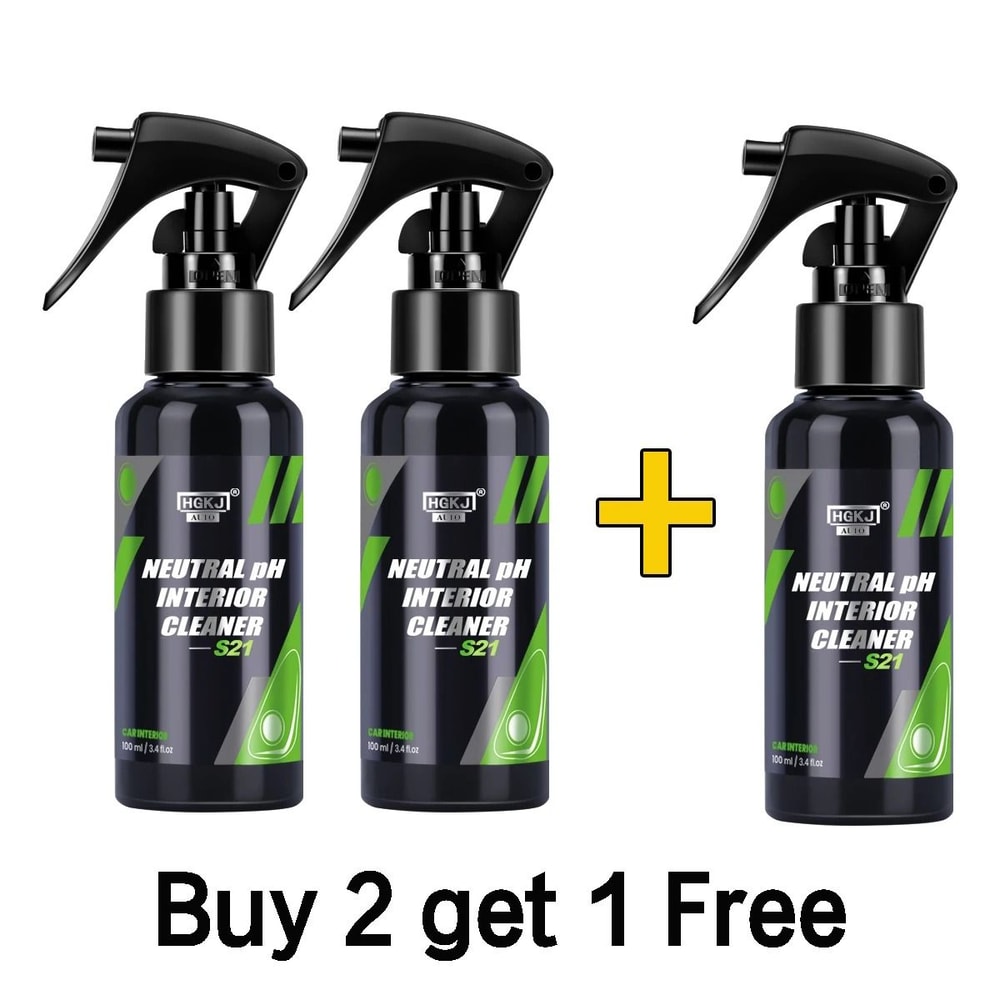 HGKJ S21 Car Interior Cleaner Multipurpose Waterless Auto Cleaning Spray For Leather Fabric And Das 4
