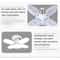 Foldable LED Garage Light E27 High Brightness Fan Blade Bulb 6500K Ceiling Light 6