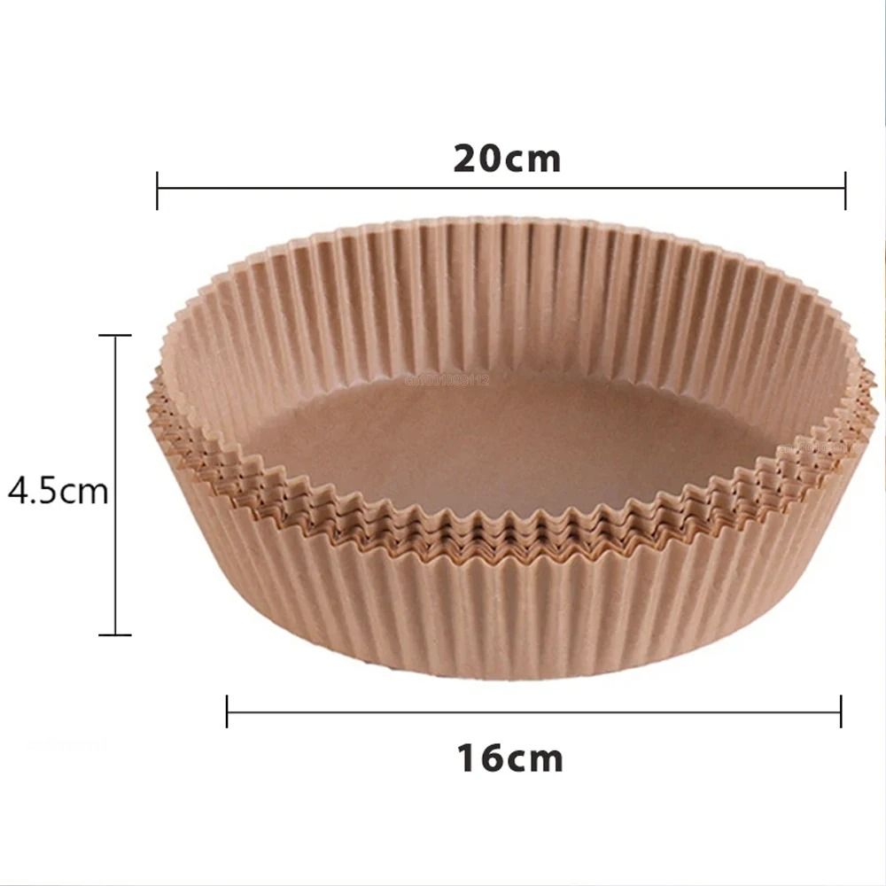 Disposable Air Fryer Paper Liners Non Stick Round Baking Sheets For Easy Clean Cooking 11