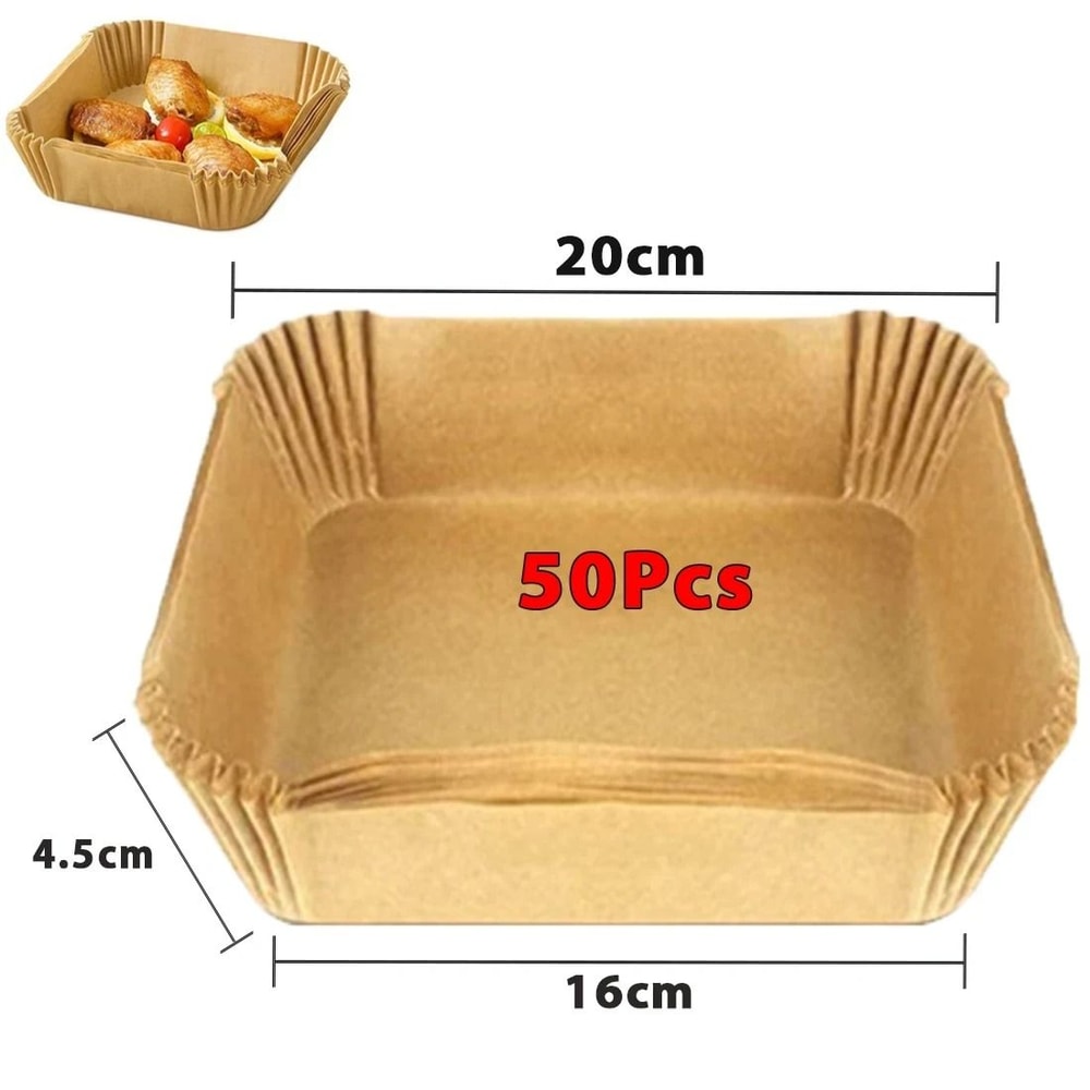 Disposable Air Fryer Paper Liners Non Stick Round Baking Sheets For Easy Clean Cooking 5