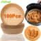 Disposable Air Fryer Paper Liners Non Stick Round Baking Sheets For Easy Clean Cooking 0