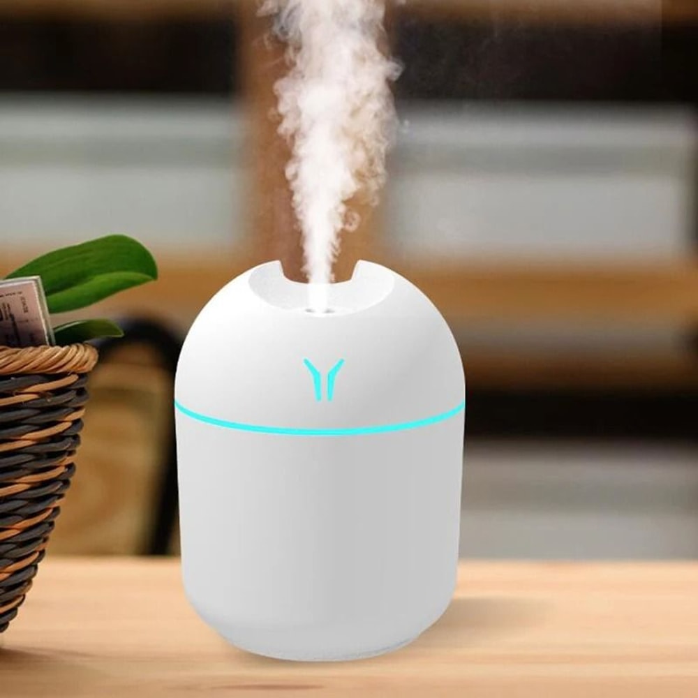 USB Mini Humidifier And Essential Oil Diffuser With LED Light Ultrasonic Mist Maker 1