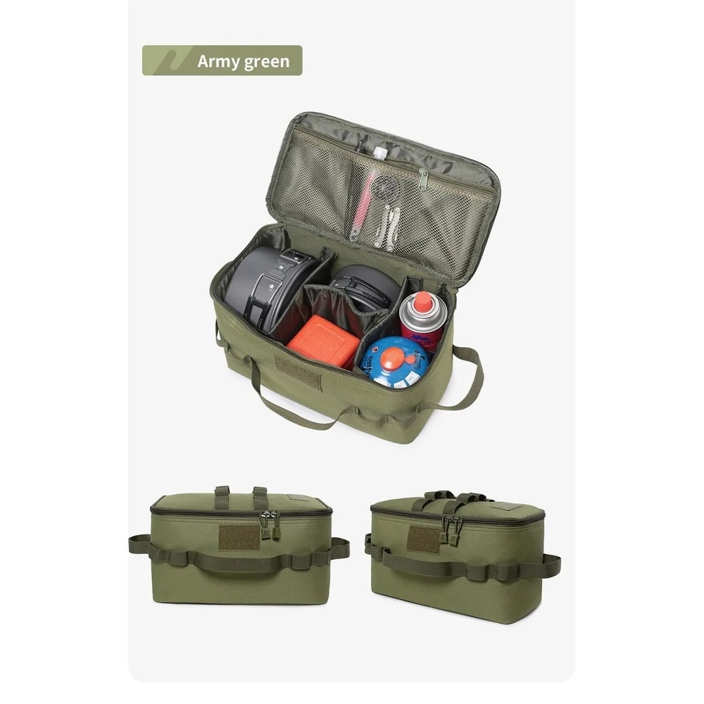 Outdoor Camping Storage Bag Large Capacity Gas Canister And Cookware Organizer 2