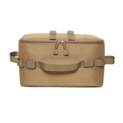 outdoor camping storage bag large capacity gas canister and cookware organizer