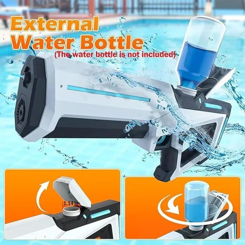 Electric Water Gun Automatic Water Blaster High Power Rechargeable Outdoor Toy 9