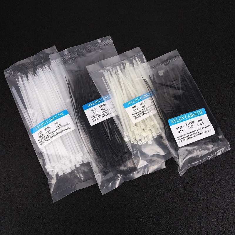 Heavy Duty Nylon Cable Ties Self Locking Zip Ties Adjustable Wire Fastening Straps 5