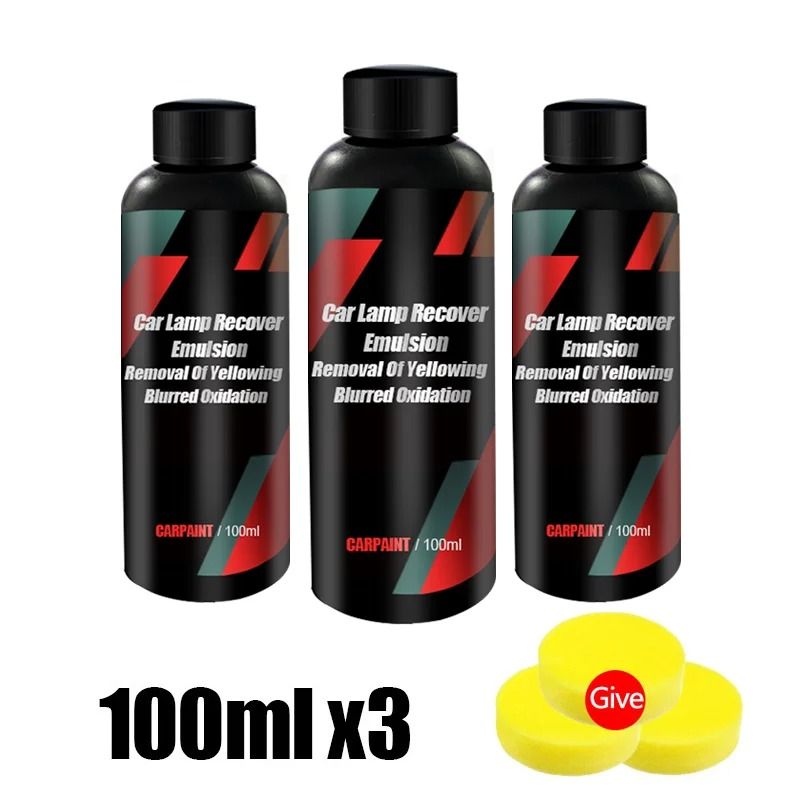 Car Headlight Restoration Kit Polishing And Cleaning Repair Paste For Clear Bright Lights 3