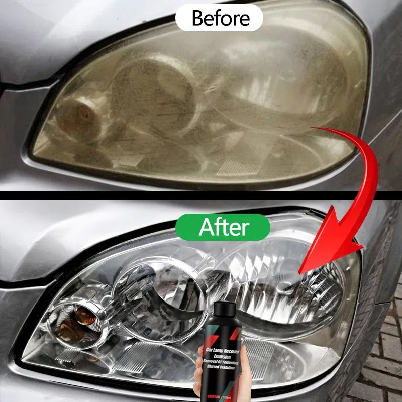 Car Headlight Restoration Kit Polishing And Cleaning Repair Paste For Clear Bright Lights 9