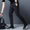 Mens Slim Fit Casual Pants Elastic Waist Straight Jogger Trousers 5