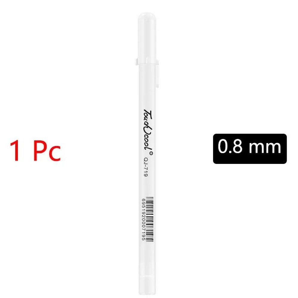 White Gel Pen Marker Set Waterproof Paint Markers For Art Craft And DIY 0
