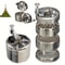 Manual Spice Grinder For Nutmeg Pepper And Rock Salt Heavy Duty Kitchen Crusher 0