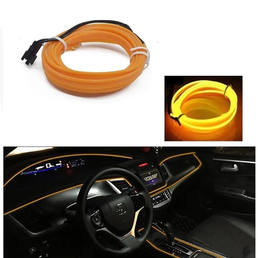 Car LED Ambient Light Strip Interior Dashboard Decorative Neon Atmosphere Lighting 7