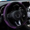 Carbon Fiber Leather Steering Wheel Cover Universal Anti Slip Grip For 145 To 15 Inch Wheels 12