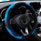 Carbon Fiber Leather Steering Wheel Cover Universal Anti Slip Grip For 145 To 15 Inch Wheels 11