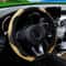 Carbon Fiber Leather Steering Wheel Cover Universal Anti Slip Grip For 145 To 15 Inch Wheels 1