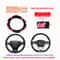 Carbon Fiber Leather Steering Wheel Cover Universal Anti Slip Grip For 145 To 15 Inch Wheels 17