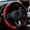 Carbon Fiber Leather Steering Wheel Cover Universal Anti Slip Grip For 145 To 15 Inch Wheels 19