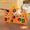 Montessori Busy Board Sensory Toy With LED Switches Educational Travel Activity Board For Kids 4