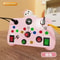Montessori Busy Board Sensory Toy With LED Switches Educational Travel Activity Board For Kids 1