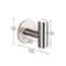 Stainless Steel Adhesive Wall Hook Heavy Duty Towel And Robe Holder 3