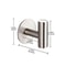 Stainless Steel Adhesive Wall Hook Heavy Duty Towel And Robe Holder 3