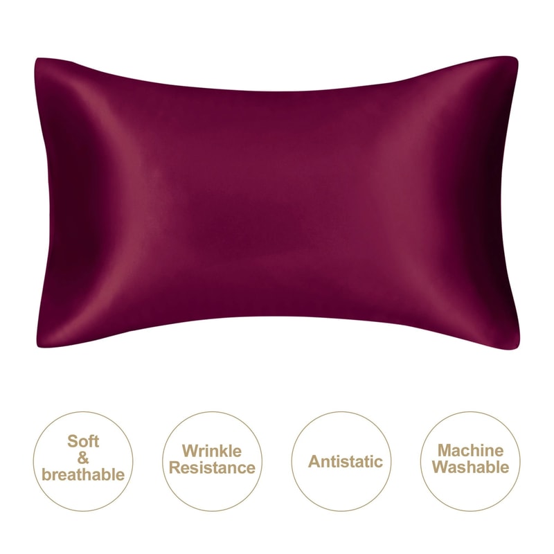 Mulberry Silk Pillowcase Soft Silky Satin Pillow Cover For Hair And Skin Care 2