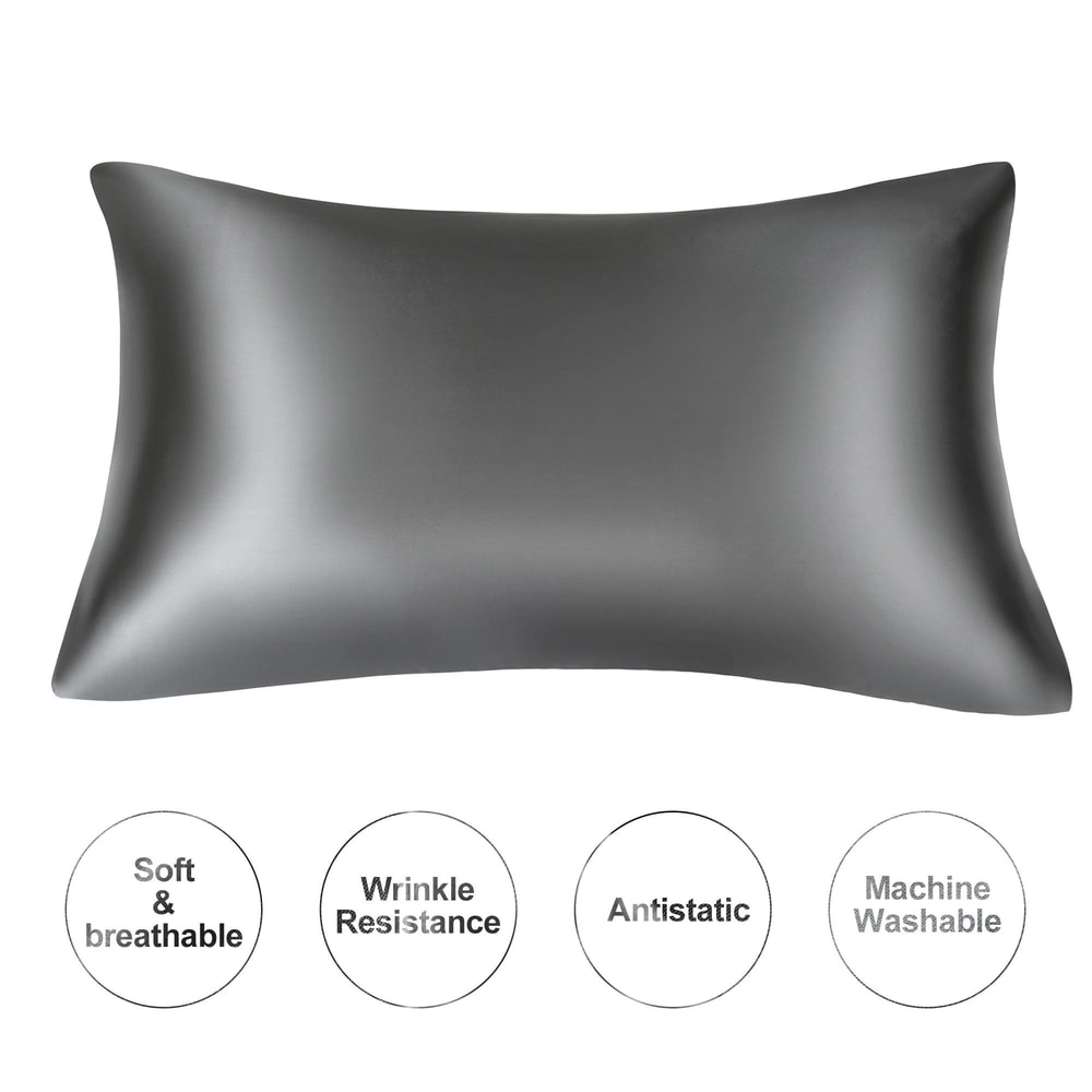 Mulberry Silk Pillowcase Soft Silky Satin Pillow Cover For Hair And Skin Care 7