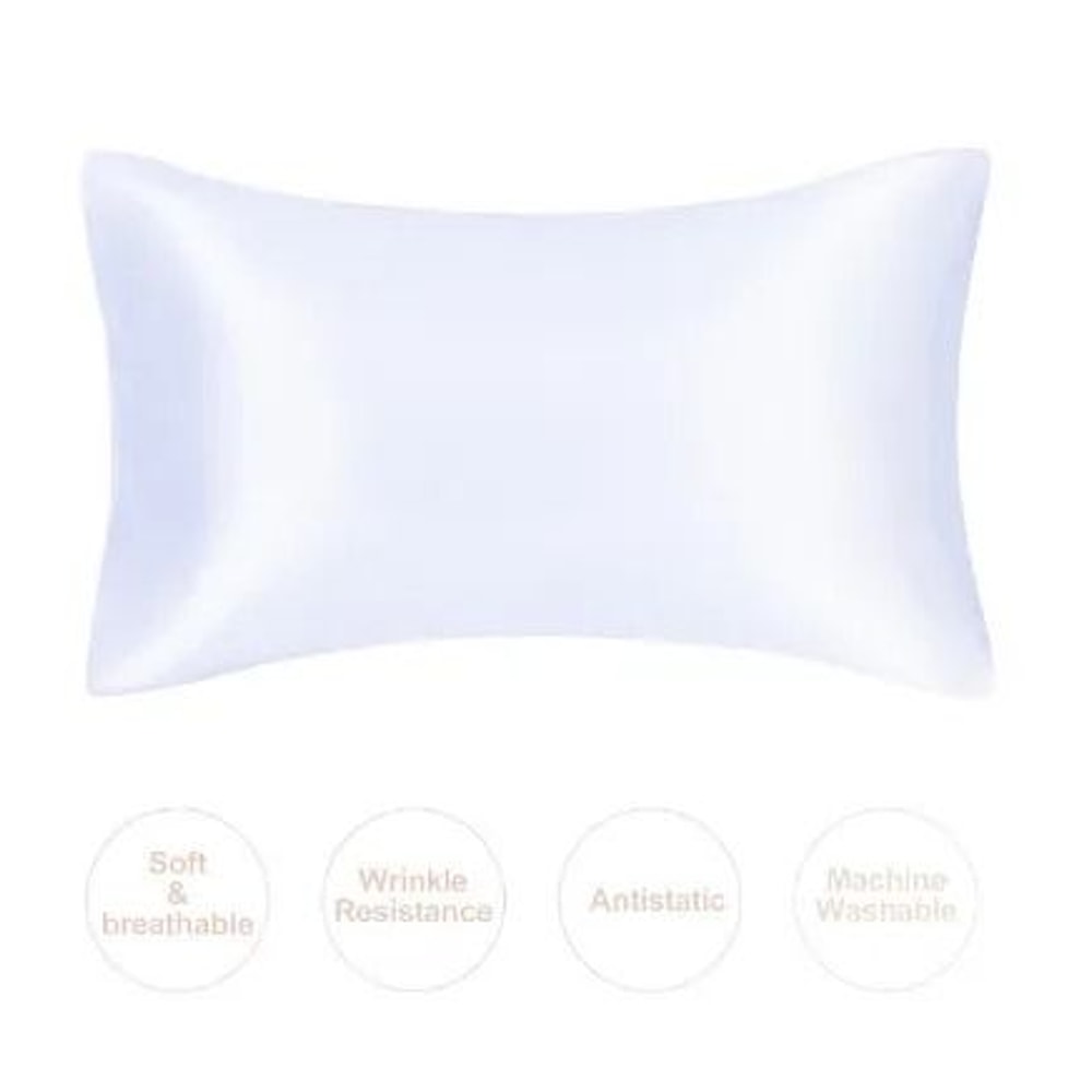 Mulberry Silk Pillowcase Soft Silky Satin Pillow Cover For Hair And Skin Care 5