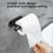 Adhesive Toilet Paper Holder Wall Mounted Bathroom Tissue Rack Organizer 11