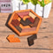 Wooden Geometric Puzzle Board Educational Brain Teaser Toy For Kids 4