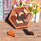 Wooden Geometric Puzzle Board Educational Brain Teaser Toy For Kids 5