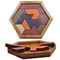 Wooden Geometric Puzzle Board Educational Brain Teaser Toy For Kids 0