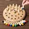Wooden Memory Matching Game Montessori Educational Color Matching Toy For Kids 7