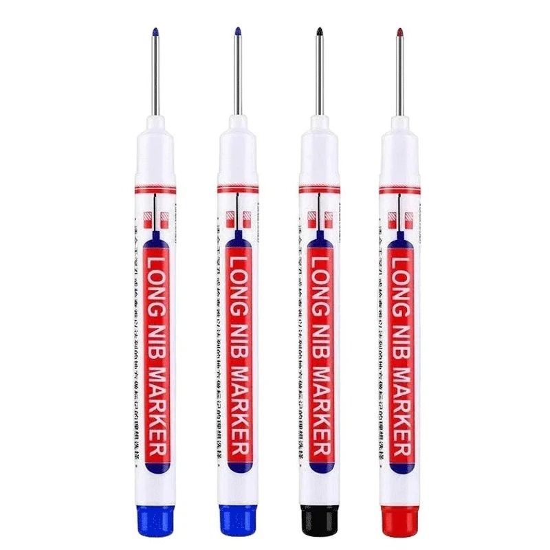 Deep Hole Long Nib Marker Set Precision Construction Marker For Wood Metal And DIY Projects 1