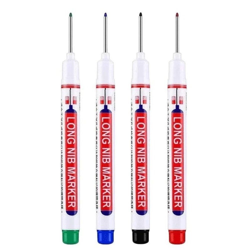 Deep Hole Long Nib Marker Set Precision Construction Marker For Wood Metal And DIY Projects 13