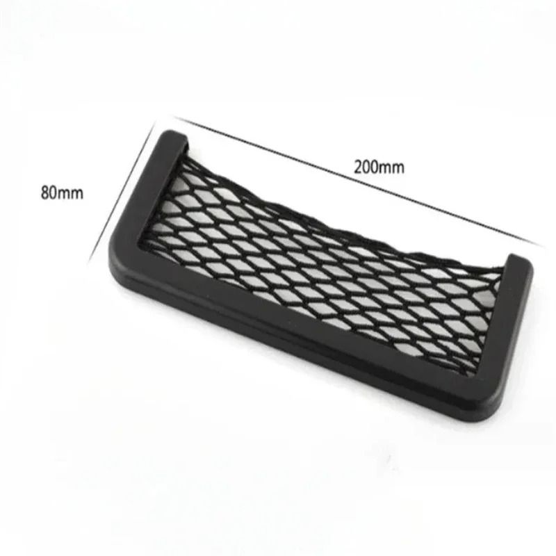 Car Storage Net Organizer Elastic Mesh Pocket Car Seat Side Storage Bag For Easy Access 1