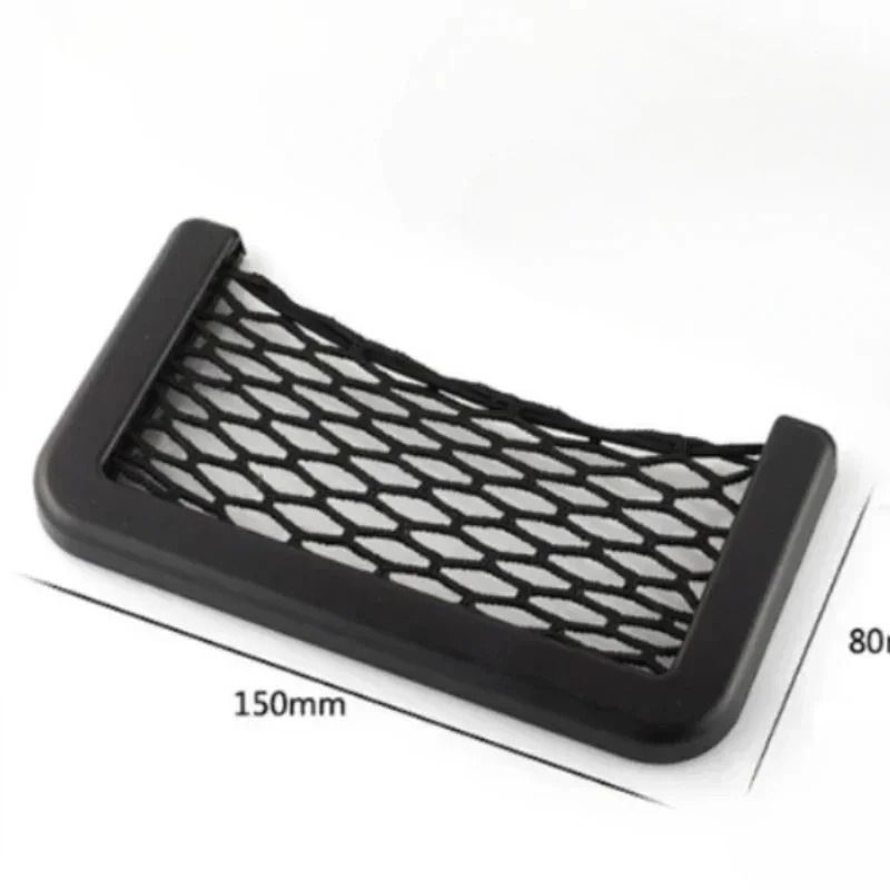 Car Storage Net Organizer Elastic Mesh Pocket Car Seat Side Storage Bag For Easy Access 2