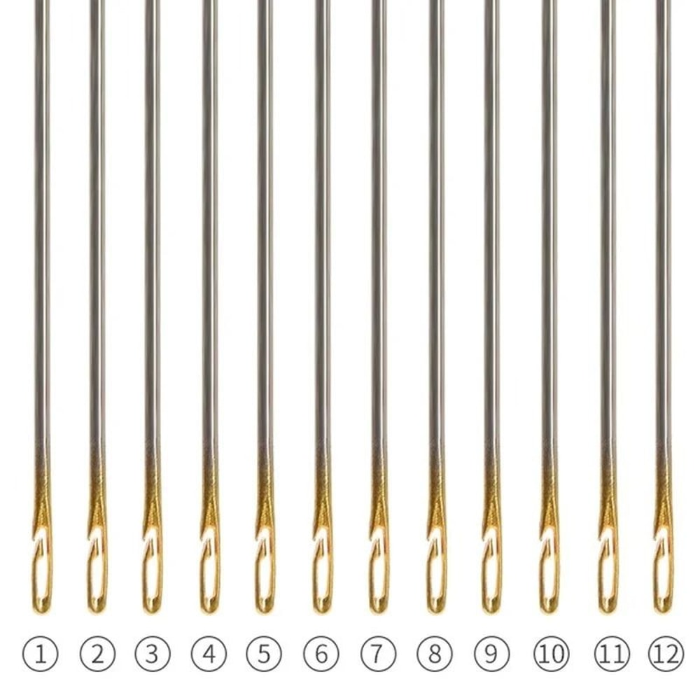 Self Threading Sewing Needles Set Automatic Easy Thread Needles For Hand Sewing And DIY Crafts 7
