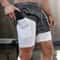 Mens 2 In 1 Workout Shorts Quick Dry Running Gym Shorts With Inner Liner 14