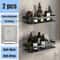 No Drill Bathroom Shelf Wall Mounted Shower Corner Rack Aluminum Storage Organizer 12