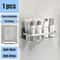 No Drill Bathroom Shelf Wall Mounted Shower Corner Rack Aluminum Storage Organizer 5
