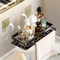 No Drill Bathroom Shelf Wall Mounted Shower Corner Rack Aluminum Storage Organizer 21