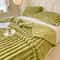 Thick Striped Multifunctional Blanket Soft Throw Bed Cover And Cozy Nap Blanket 2