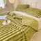 Thick Striped Multifunctional Blanket Soft Throw Bed Cover And Cozy Nap Blanket 2