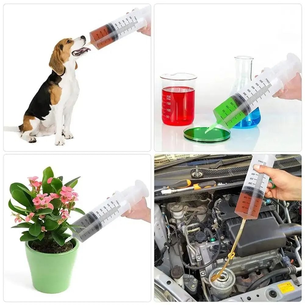Large Capacity Syringe Pump With Hose Oil Transfer Pet Feeding And Hydroponic Measuring Tool 5